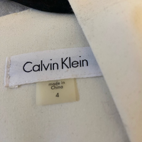 White Calvin Klein Office Dress - Picture 2 of 2